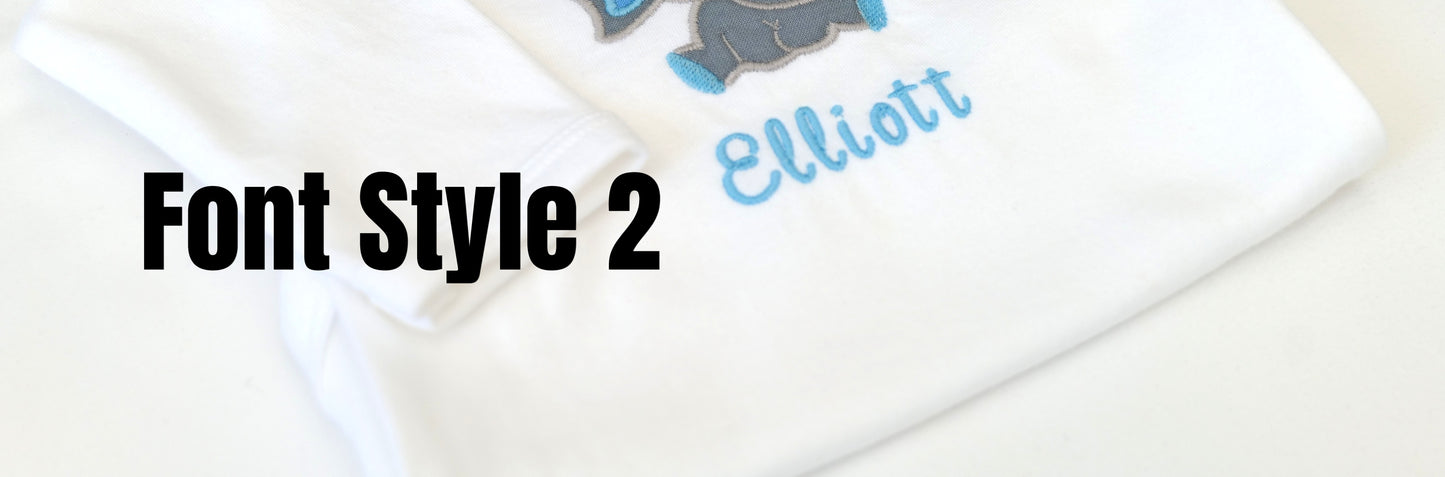 Girls Personalised Embroidery | Unicorn T- shirt