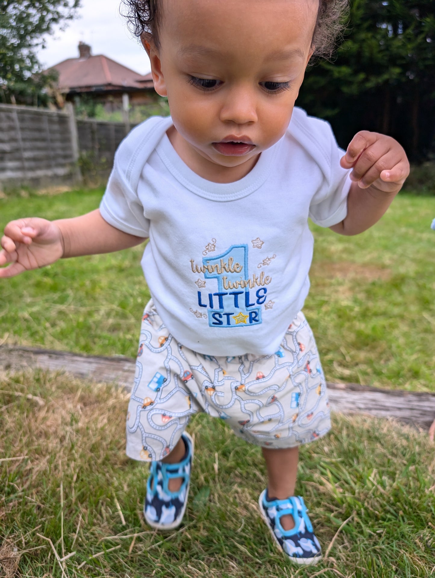 Embroidered One Baby Grow