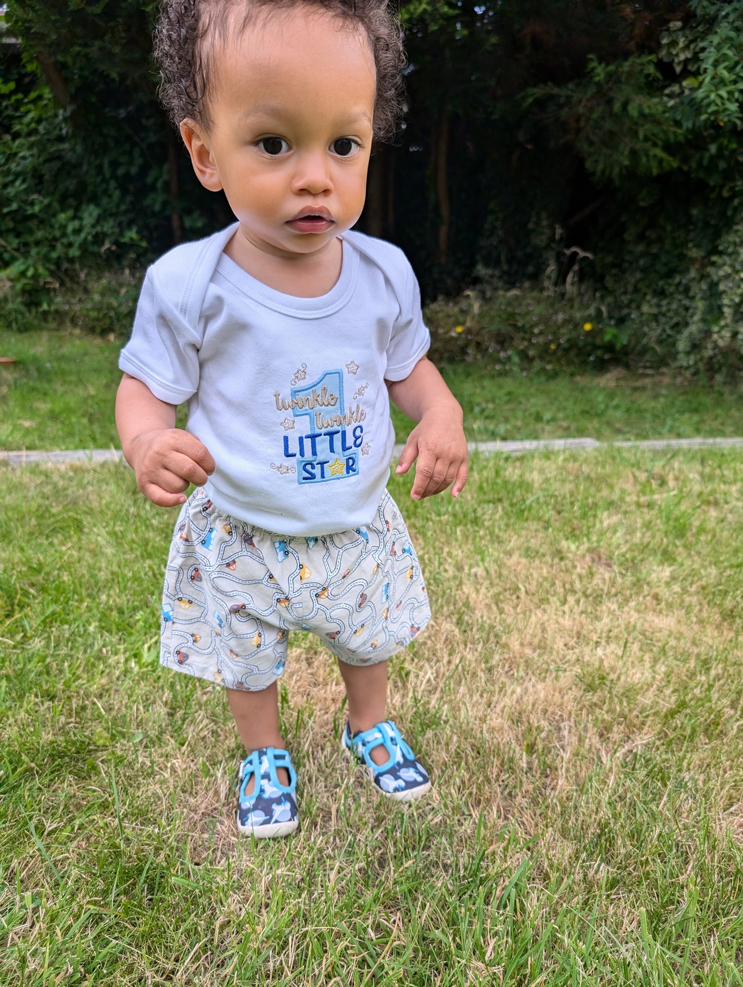 Embroidered One Baby Grow