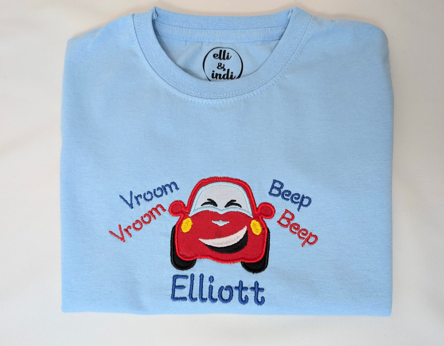 Personalised Embroidered Car T-Shirt