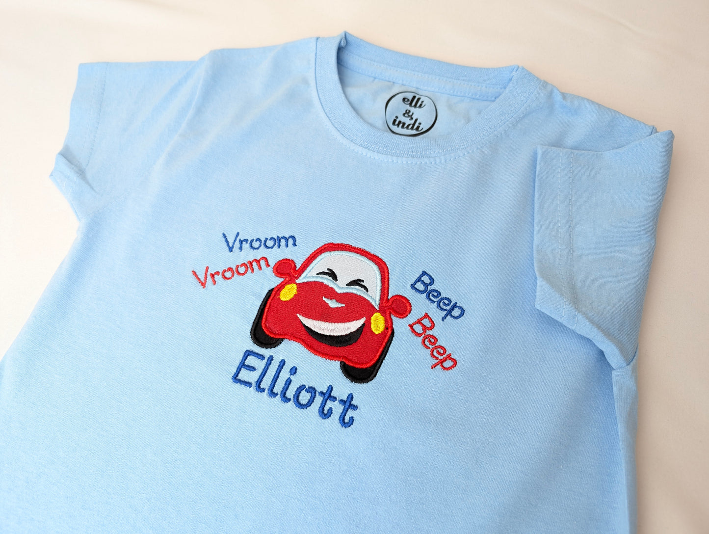 Personalised Embroidered Car T-Shirt