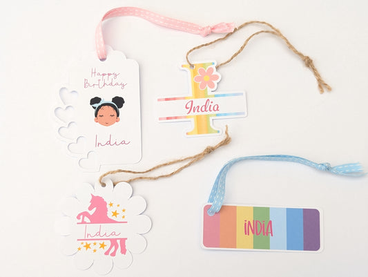 20 Personalised Birthday Gift Tags
