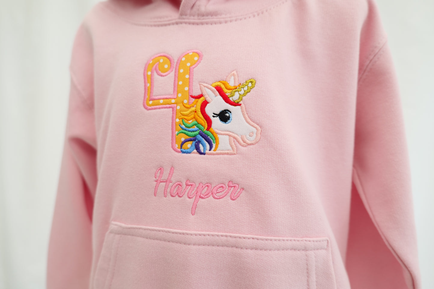 Personalised Unicorn Number Jumper | Unicorn Name Jumper | Unicorn Embroidery