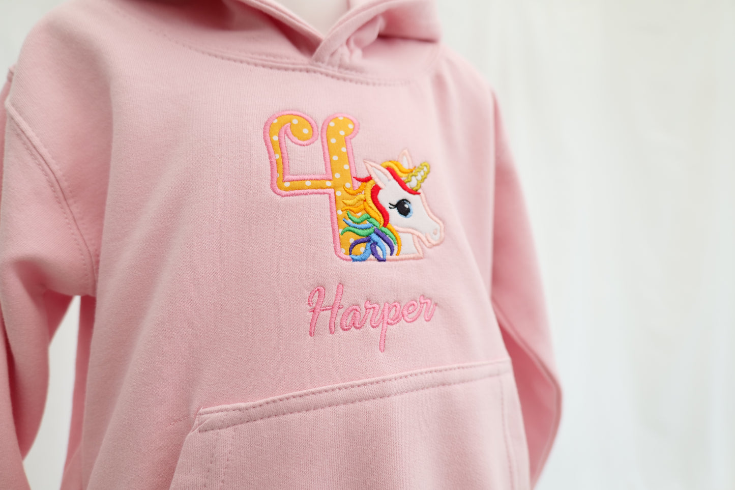 Personalised Unicorn Number Jumper | Unicorn Name Jumper | Unicorn Embroidery