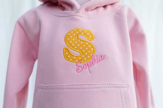 Personalised Pink Girls Sweatshirt | Girls Name Jumper |