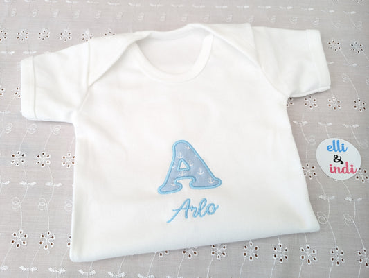 Personalised Embroidered Baby Boy Top