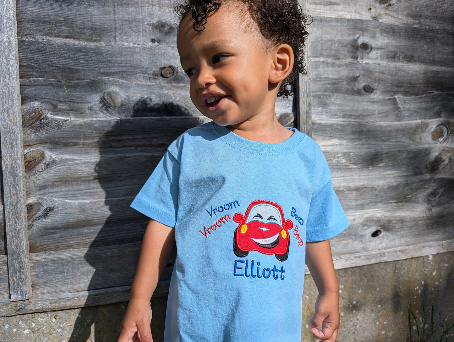 Personalised Embroidered Car T-Shirt