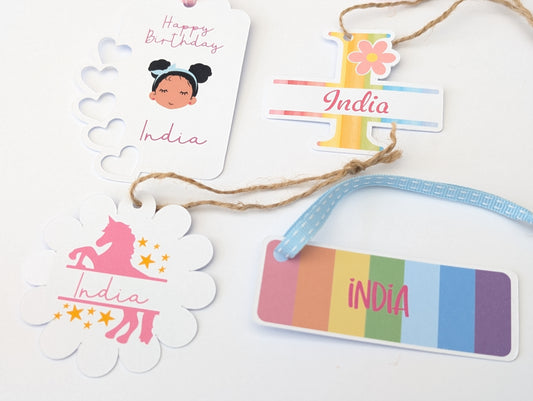 20 Personalised Birthday Gift Tags