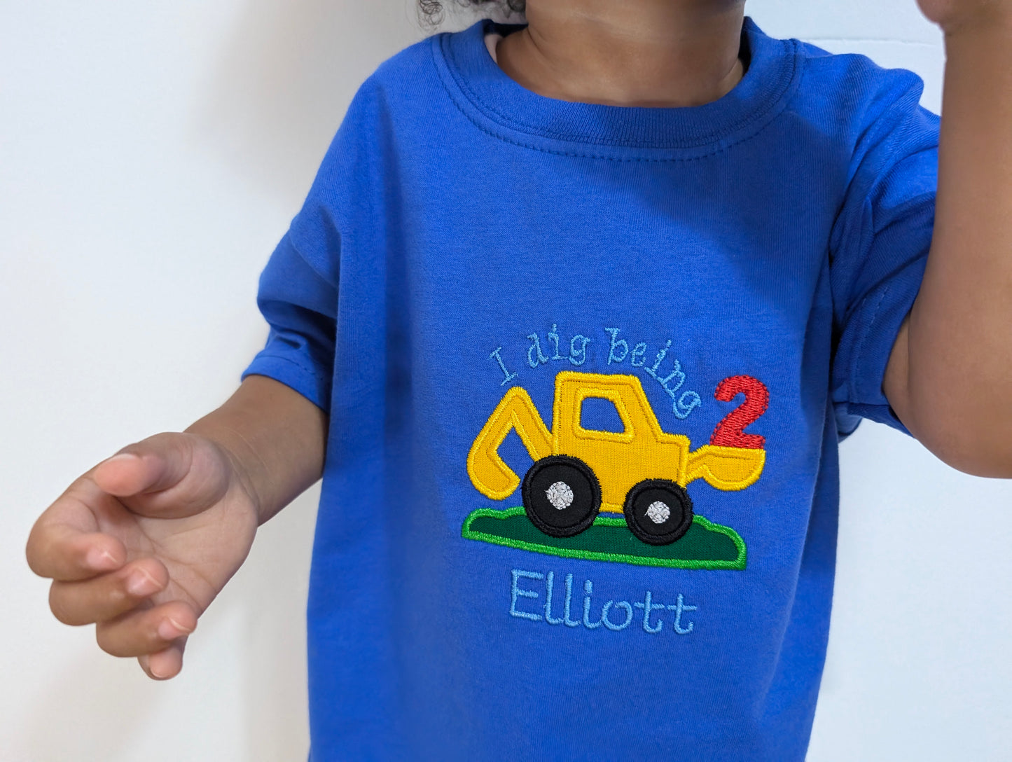 Personalised Digger Truck T-shirt