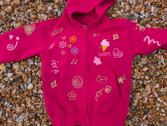 Personalised Bespoke Custom Girls Hood