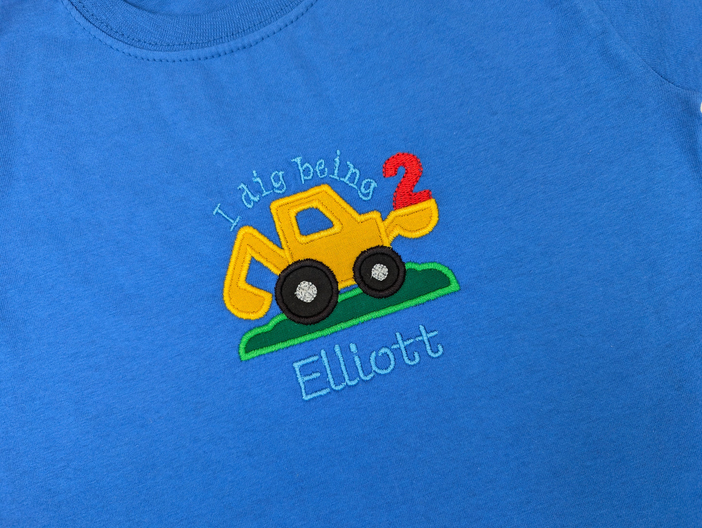 Personalised Digger Truck T-shirt