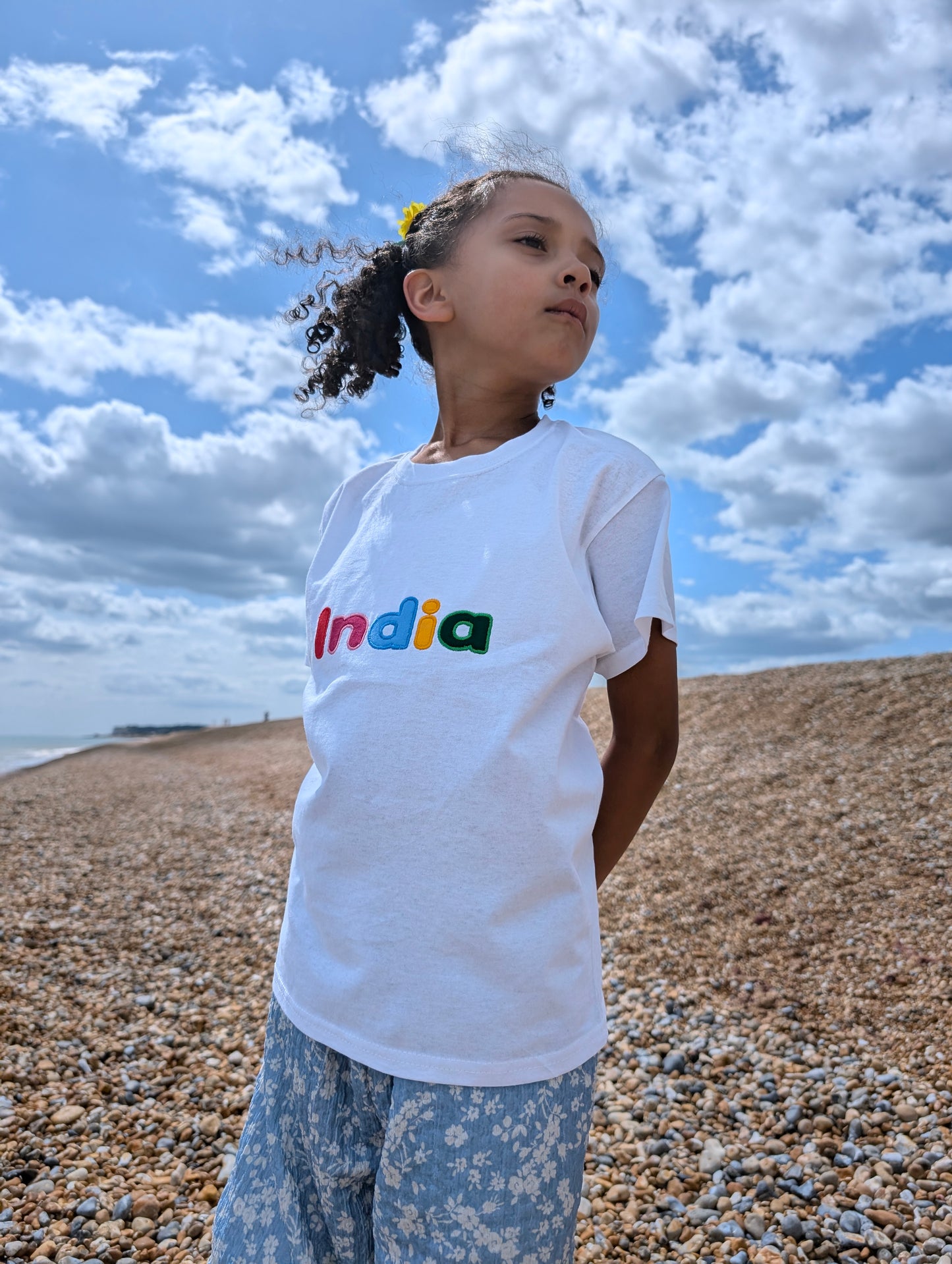 Personalised Rainbow Coloured T-shirt