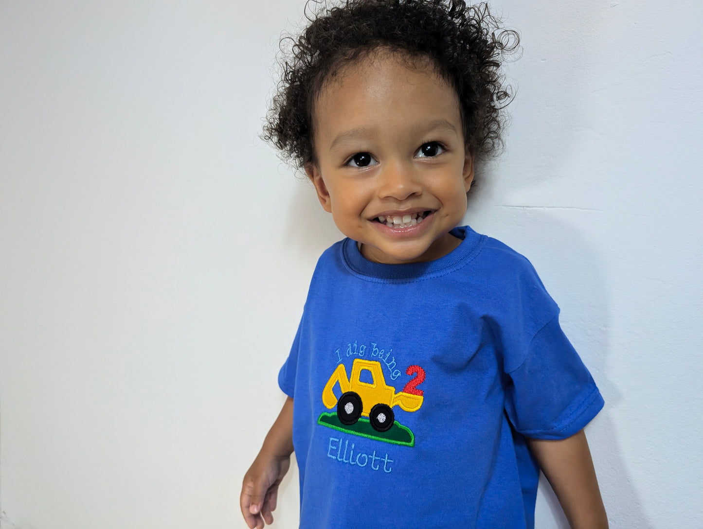 Personalised Digger Truck T-shirt