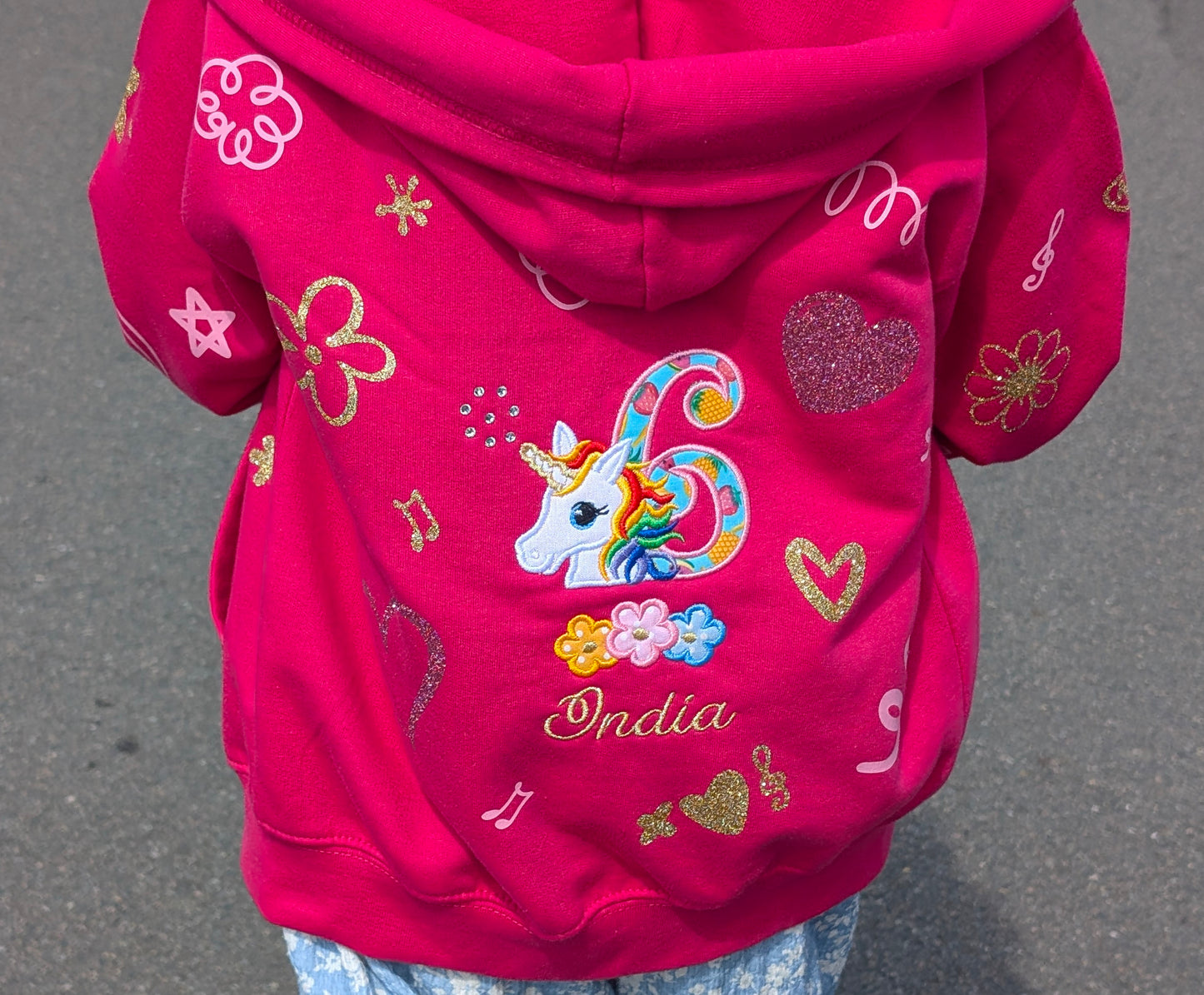 Personalised Bespoke Custom Girls Hood